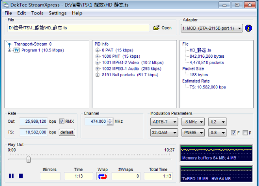 RDL-320 Tv Signal Tester Transmission System Energy Efficiency And Display Performance Test 5