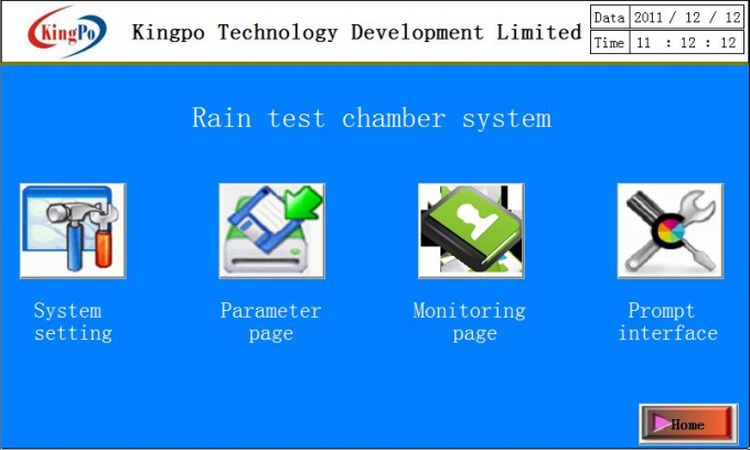 Programmable IPX3 / IPX4 Rain Spray Chamber / Waterproof Oscillating Tube Spray Tester 0