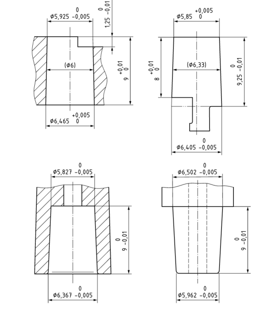 ISO8638 Blood Port Connectors Gauges , ISO8638 Extracorporeal Blood Circuit For Haemodialysers Connectors Gauges 0