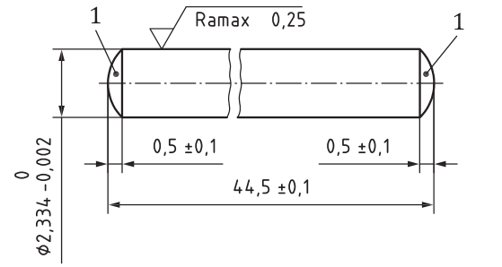 ISO 14457 Dentistry — Handpieces And Motors , ISO 14457 -Figure 3 Five Types Of Test Mandrel 2