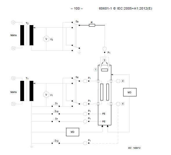 IEC60601 / IEC60990 Contact Current-Terminal Discharge Tester Technical Specification 6