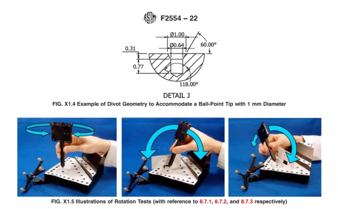 ASTM F2554 22 Phantom Evaluating Tracking Accuracy Of A System 6